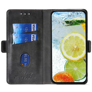 For Motorola Edge 5G 2024 Contrast Color Side Buckle Leather Phone Case(Black + Grey)