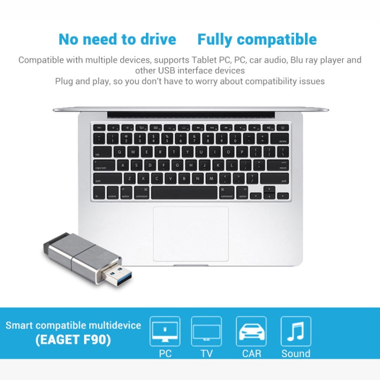 EAGET F90 16G USB 3.0 Interface Metal Flash U Disk