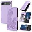 For iPhone 17 Air Datura Flower Embossed Flip Leather Phone Case(Purple) - free shipping - PMc TechLife - Order now!