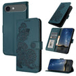 For iPhone 17 Air Datura Flower Embossed Flip Leather Phone Case(Dark Green) - free shipping - PMc TechLife - Order now!