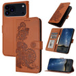 For iPhone 17 Pro Max Datura Flower Embossed Flip Leather Phone Case(Brown) - free shipping - PMc TechLife - Order now!