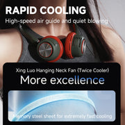 MF088 XINGLUO Neck Band Electric Fan(Green)