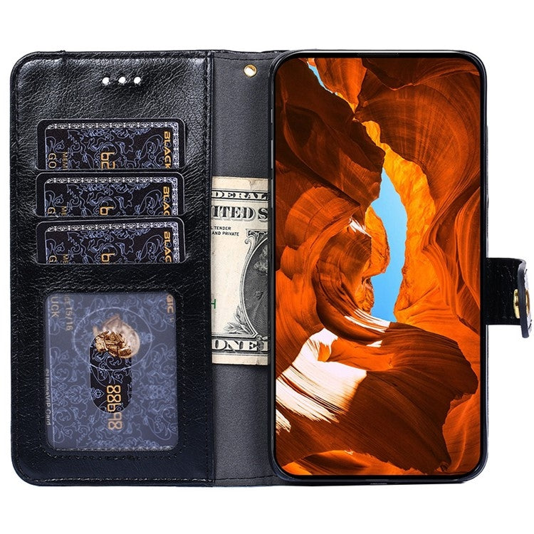 For Motorola Edge 5G 2024 Zipper Bag Leather Phone Case(Black)