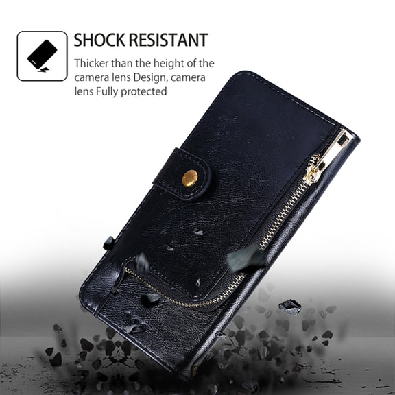 For Motorola Edge 5G 2024 Zipper Bag Leather Phone Case(Black)