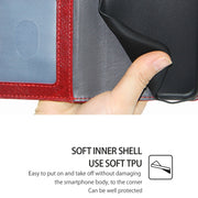For Motorola Edge 5G 2024 Zipper Bag Leather Phone Case(Red)