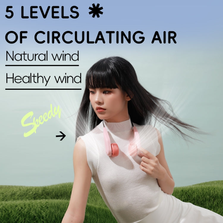 MF089 Speedy Neck Band Electric Fan(White)