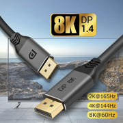 DisplayPort 1.4 Male to Male 8K HDR 60Hz 32.4Gbps Connection Cable, Cable Length:3m