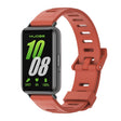 For Samsung Galaxy Fit 3 Mijobs Flat Hole Silicone Watch Band(Orange+Black) - free shipping - PMc TechLife - Order now!