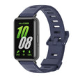 For Samsung Galaxy Fit 3 Mijobs Flat Hole Silicone Watch Band(Midnight Blue+Black) - free shipping - PMc TechLife - Order now!