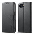 LC.IMEEKE Calf Texture Horizontal Flip Leather Case For iPhone 16e(Black) - iPhone 16e Cases by LC.IMEEKE | Online Shopping South Africa | PMC TechLife | Buy Now Pay Later Mobicred