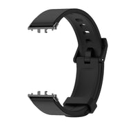 For Samsung Galaxy Fit 3 Mijobs Silicone Watch Band(Black)