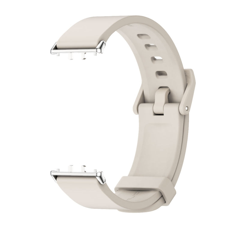 For Samsung Galaxy Fit 3 Mijobs Silicone Watch Band(Grey+Silver)