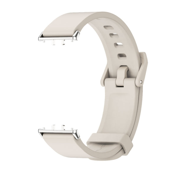 For Samsung Galaxy Fit 3 Mijobs Silicone Watch Band(Grey+Silver)