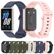 For Samsung Galaxy Fit 3 Mijobs Silicone Watch Band(Black)