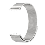 For Samsung Galaxy Fit 3 Mijobs Milan Magnetic Metal Watch Band(Silver)