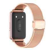 For Samsung Galaxy Fit 3 Mijobs Milan Buckle Metal Watch Band(Rose Gold)