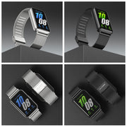 For Samsung Galaxy Fit 3 Mijobs Milan Buckle Metal Watch Band(Silver)