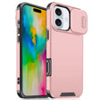 For iPhone 16 Plus Sliding Camshield TPU + PC Phone Case(Pink) - iPhone 16 Plus Cases by PMC TechLife | Online Shopping South Africa | PMC TechLife | Buy Now Pay Later Mobicred