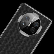 For Huawei Mate X5 GKK Leather Ultra-thin Electroplating Woven Texture Shockproof Phone Case(White)