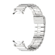 For Xiaomi Smart Band 10 / 9 / 8 Mijobs GT4 Bamboo Buckle Metal Watch Band(Silver)
