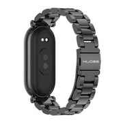 For Xiaomi Mi Band 8 / 9 / 9 NFC Mijobs GT4 Three Beads Metal Watch Band(Black)