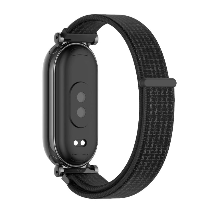 For Xiaomi Smart Band 10 / 9 / 8 Mijobs GT4 Breathable Nylon Loop Watch Band(Black)