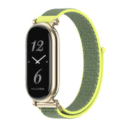 For Xiaomi Smart Band 10 / 9 / 8 Mijobs GT4 Breathable Nylon Loop Watch Band(Bright Yellow Light Gold)