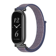 For Xiaomi Smart Band 10 / 9 / 8 Mijobs GT4 Breathable Nylon Loop Watch Band(Midnight Blue Black)