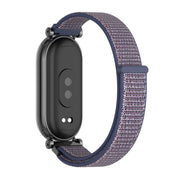 For Xiaomi Smart Band 10 / 9 / 8 Mijobs GT4 Breathable Nylon Loop Watch Band(Midnight Blue Black)