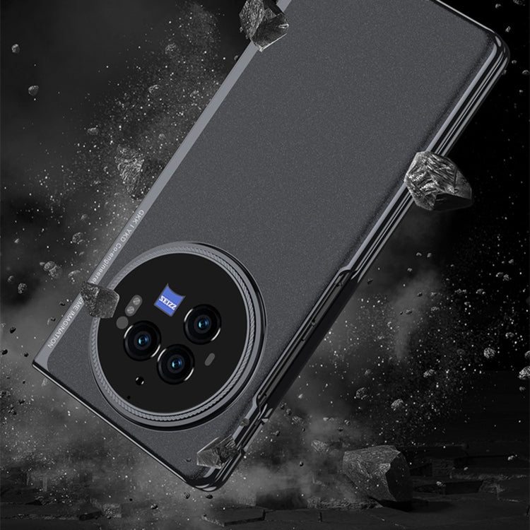 For vivo X Fold3 GKK Integrated Unbounded Frosted AG All-inclusive Shockproof Phone Case(Black)