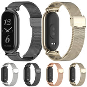 For Xiaomi Mi Band 8 / 9 / 9 NFC Mijobs GT4 Milan Buckle Metal Watch Band(Black)