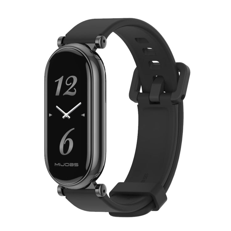 For Xiaomi Smart Band 10 / 9 / 8 Mijobs GT4 Silicone Breathable Watch Band(Black)