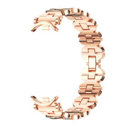 For Xiaomi Smart Band 10 / 9 / 8 Mijobs GT4 Bone Chain Metal Watch Band(Rose Gold)