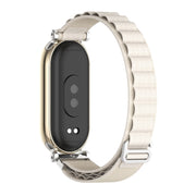 For Xiaomi Mi Band 8 Mijobs GT4 Nylon Breathable Watch Band(Grey Silver)