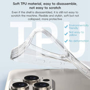 For iPhone 16 Plus ZGA Clear TPU Shockproof Phone Case(Transparent)