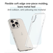 For iPhone 16 ZGA Clear TPU Shockproof Phone Case(Transparent)