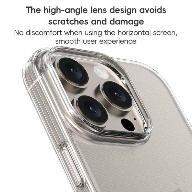 For iPhone 16 ZGA Clear TPU Shockproof Phone Case(Transparent)