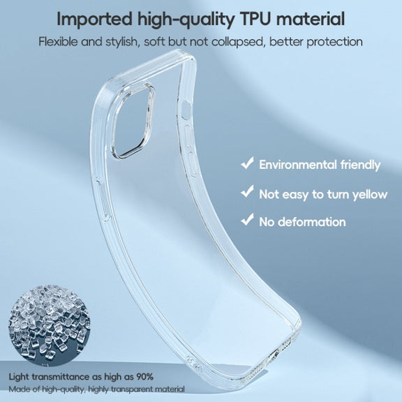 For iPhone 15 Pro Max ZGA Clear TPU Shockproof Phone Case(Transparent)