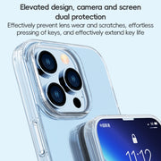 For iPhone 15 Pro Max ZGA Clear TPU Shockproof Phone Case(Transparent)