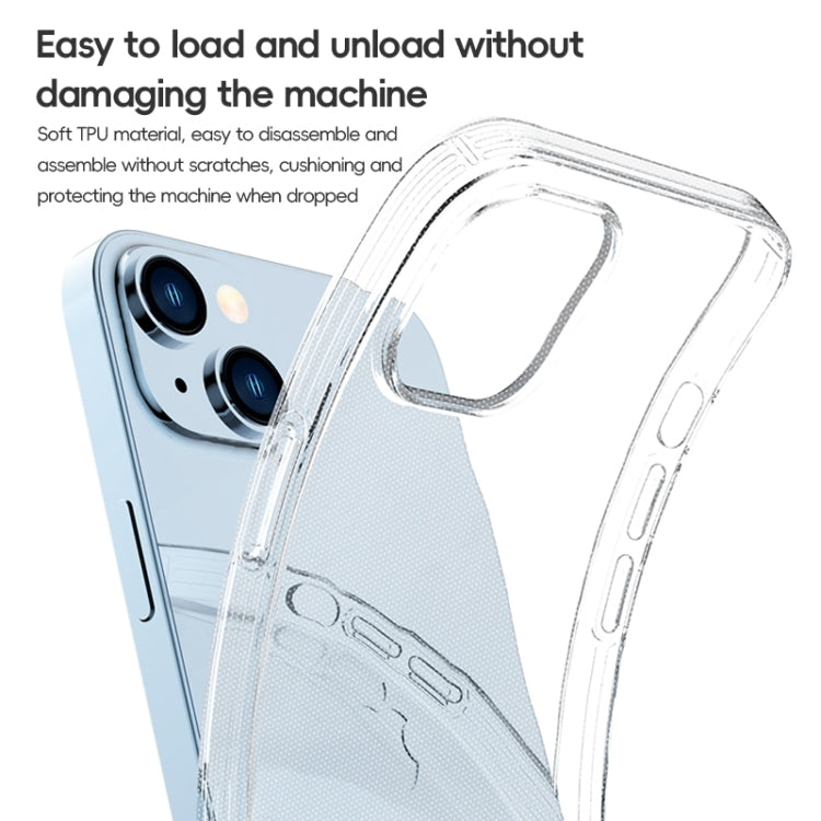 For iPhone 15 Pro Max ZGA Clear TPU Shockproof Phone Case(Transparent)