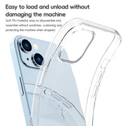For iPhone 15 Pro Max ZGA Clear TPU Shockproof Phone Case(Transparent)
