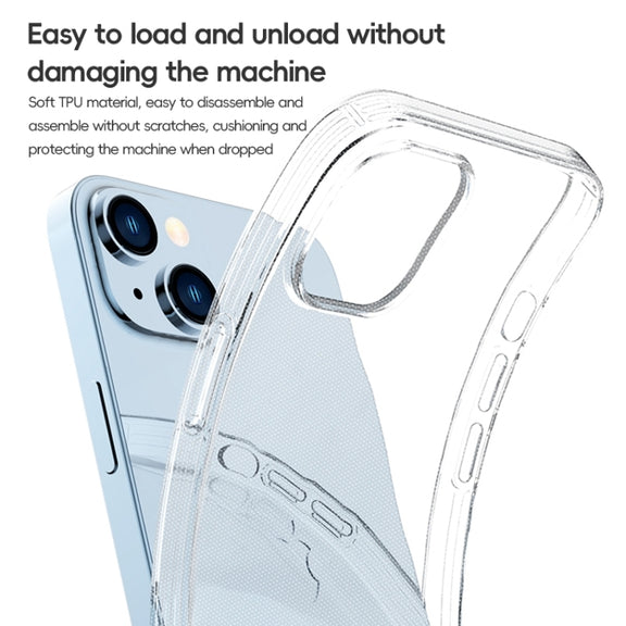 For iPhone 15 Pro Max ZGA Clear TPU Shockproof Phone Case(Transparent)