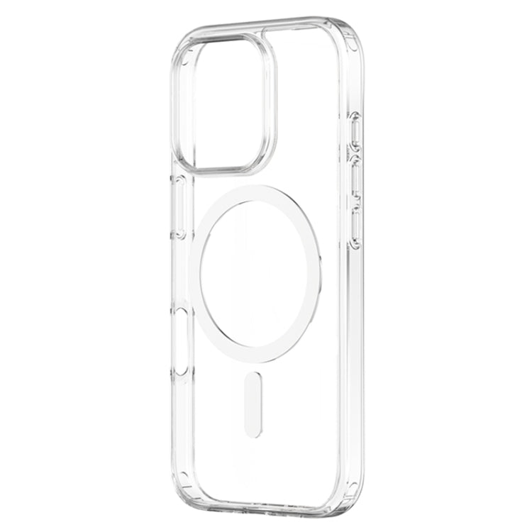 For iPhone 16 Pro Max ZGA Magsafe Clear PC Hybrid TPU Phone Case(Transparent)