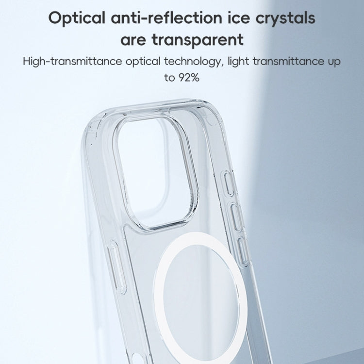 For iPhone 16 Pro Max ZGA Magsafe Clear PC Hybrid TPU Phone Case(Transparent)
