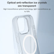 For iPhone 16 Pro Max ZGA Magsafe Clear PC Hybrid TPU Phone Case(Transparent)