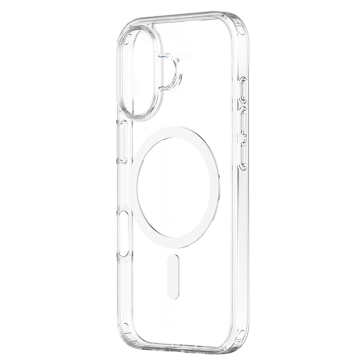 For iPhone 16 Plus ZGA Magsafe Clear PC Hybrid TPU Phone Case(Transparent)