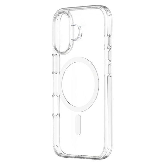 For iPhone 16 ZGA Magsafe Clear PC Hybrid TPU Phone Case(Transparent)