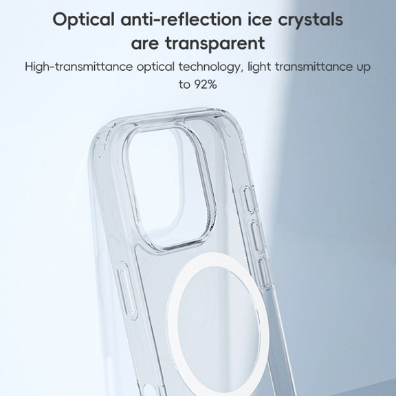 For iPhone 16 ZGA Magsafe Clear PC Hybrid TPU Phone Case(Transparent)