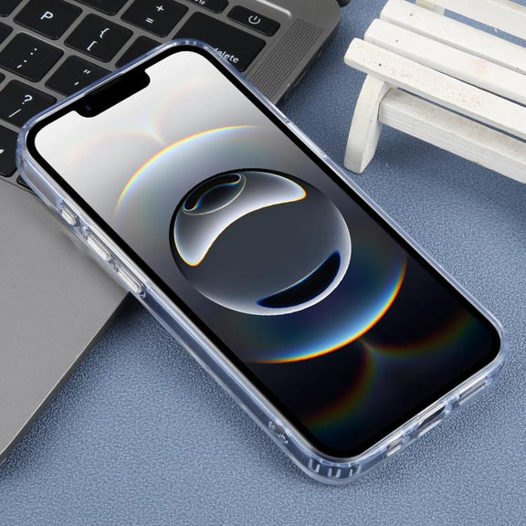 For iPhone 16e ZGA Magsafe Clear PC Hybrid TPU Phone Case(Transparent)