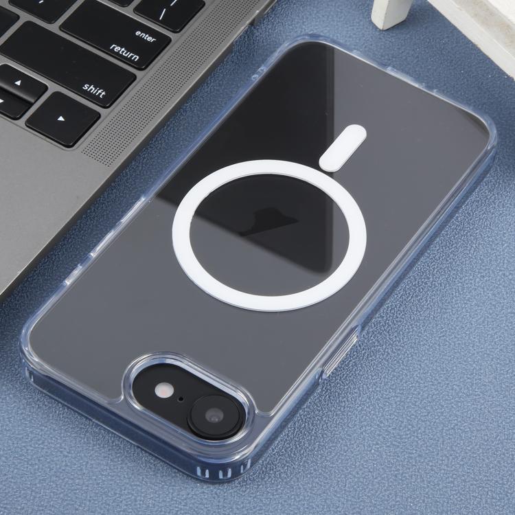 For iPhone 16e ZGA Magsafe Clear PC Hybrid TPU Phone Case(Transparent)